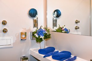 Badezimmer Hotel blauer Karpfen