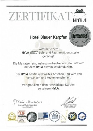 Hyla Zertifikat