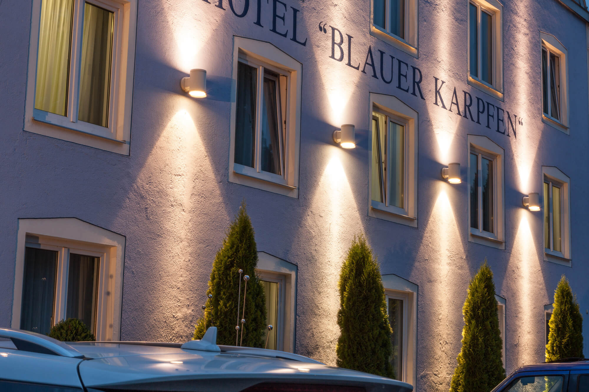 Das Hotel Blauer Karpfen im Münchner Norden ist seit dem 19. Jahrhundert in Familienbesitz.
